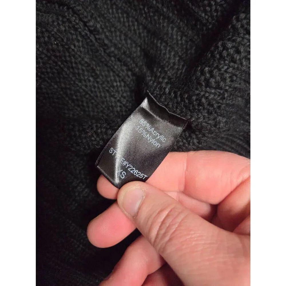 Tuckernuck POMANDER PLACE Black Knit Cardigan sz XS - Picture 4 of 5